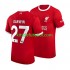 Camisola Liverpool Darwin Nunez 27 Homem Equipamento principal 2023-2024 Mangas Curtas