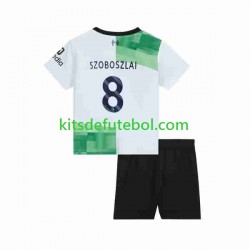 Camisola Liverpool Dominik Szoboszlai 8 Criança Equipamento alternativo 2023 Mangas Curtas