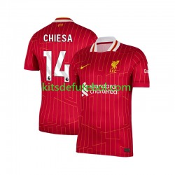Camisola Liverpool Federico Chiesa 14 Homem Equipamento principal 2024-2025 Mangas Curtas