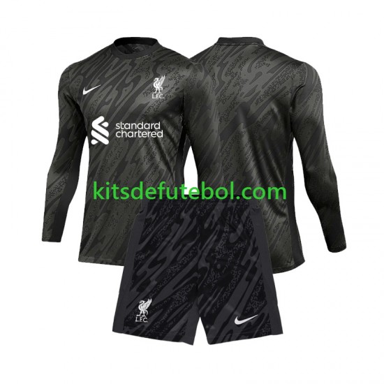 Camisola de Guarda-redes Liverpool Criança Equipamento principal 2024-2025 Mangas Compridas