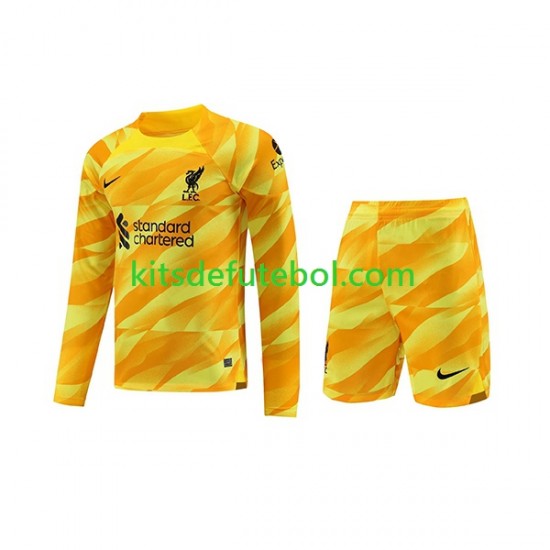 Camisola de Guarda-redes Liverpool Criança Terceiro equipamento 2023-2024 Mangas Compridas