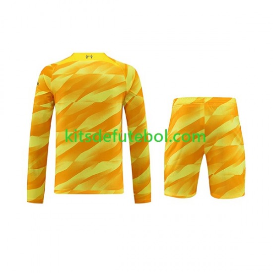 Camisola de Guarda-redes Liverpool Criança Terceiro equipamento 2023-2024 Mangas Compridas