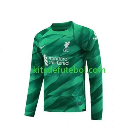 Camisola de Guarda-redes Liverpool Homem Equipamento principal 2023-2024 Mangas Compridas