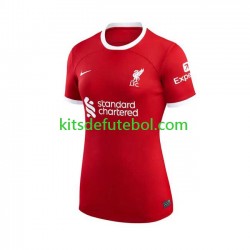 Camisola Liverpool Mulheres Equipamento principal 2023-2024 Mangas Curtas