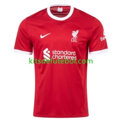 Camisola Liverpool Luis Diaz 23 Homem Equipamento principal 2023-2024 Mangas Curtas