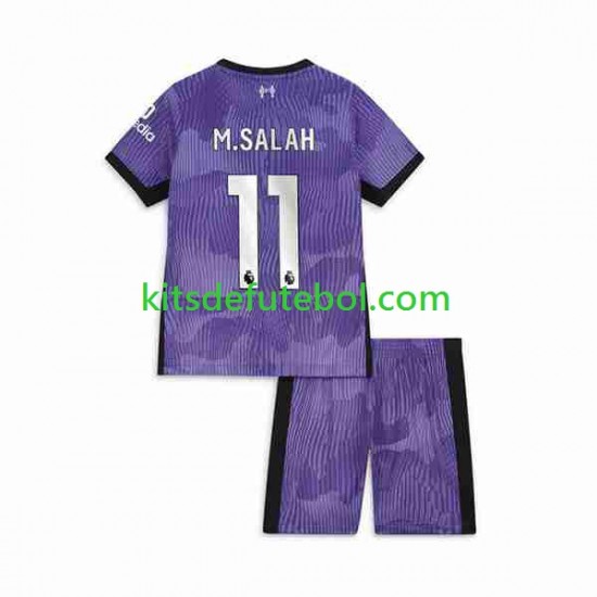 Camisola Liverpool M.Salah 11 Criança Terceiro equipamento 2023-2024 Mangas Curtas