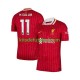Camisola Liverpool Vermelho Mohamed Salah 11 Homem Equipamento principal 2024-2025 Mangas Curtas