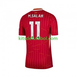 Camisola Liverpool Vermelho Mohamed Salah 11 Homem Equipamento principal 2024-2025 Mangas Curtas