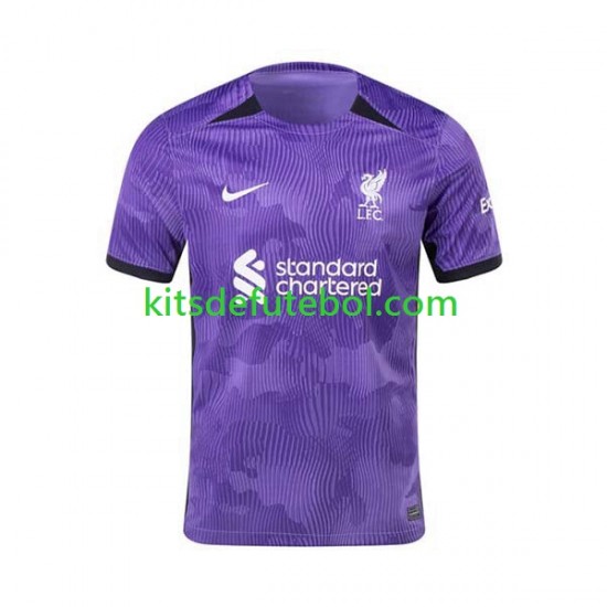 Camisola Liverpool Homem Terceiro equipamento 2023-2024 Mangas Curtas