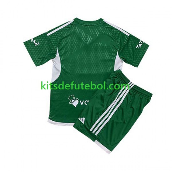 Camisola Maccabi Haifa Criança Equipamento principal 2023-2024 Mangas Curtas