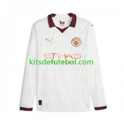 Camisola Manchester City Homem Equipamento alternativo 2023-2024 Mangas Compridas