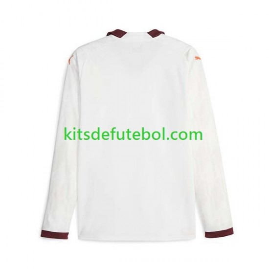 Camisola Manchester City Homem Equipamento alternativo 2023-2024 Mangas Compridas
