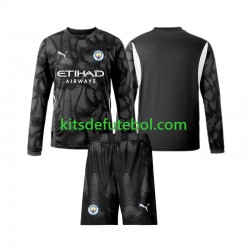Camisola de Guarda-redes Manchester City Criança Quarto equipamento 2024-2025 Mangas Compridas