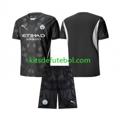 Camisola de Guarda-redes Manchester City Criança Quarto equipamento 2024-2025 Mangas Curtas