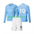 Camisola Manchester City Gundogan 19 Criança Equipamento principal 2024-2025 Mangas Compridas