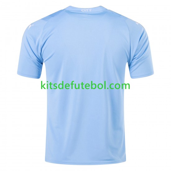 Camisola Manchester City Homem Equipamento principal 2023-2024 Mangas Curtas