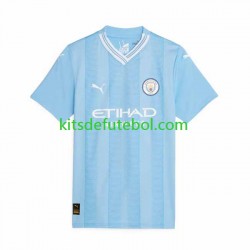 Camisola Manchester City Mulheres Equipamento principal 2023-2024 Mangas Curtas