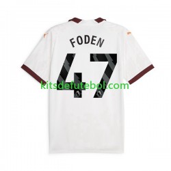Camisola Manchester City Phil Foden 47 Homem Equipamento alternativo 2023-2024 Mangas Curtas