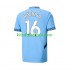 Camisola Manchester City RODRIGO 16 Homem Equipamento principal 2024-2025 Mangas Curtas