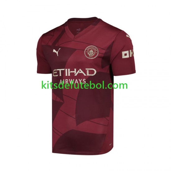 Camisola Manchester City Homem Terceiro equipamento 2024-2025 Mangas Curtas