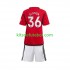 Camisola Manchester United Anthony Elanga 36 Criança Equipamento principal 2023-2024 Mangas Curtas