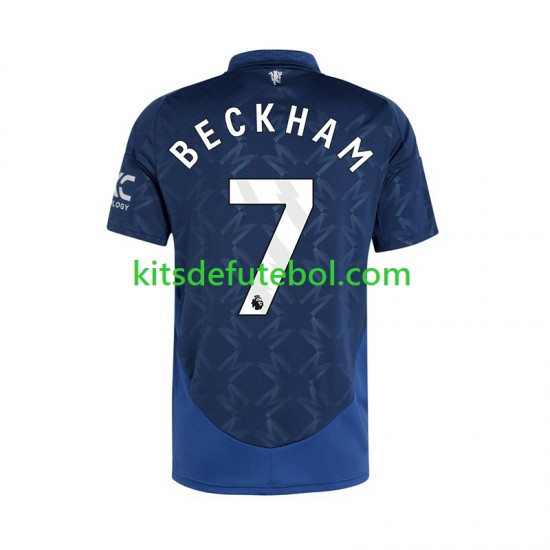Camisola Manchester United Beckham 7 Homem Equipamento alternativo 2024-2025 Mangas Curtas
