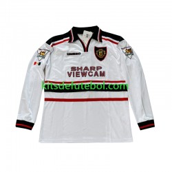 Camisola Retrô Manchester United Beckham 7 - Homem Equipamento alternativo 1998 1999 Mangas Compridas