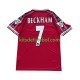 Camisola Retrô Manchester United Beckham 7 - Homem Equipamento principal 1998 1999 Mangas Curtas