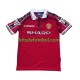 Camisola Retrô Manchester United Beckham 7 - Homem Equipamento principal 1998 1999 Mangas Curtas