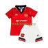 Camisola Retrô Manchester United Criança Equipamento principal 1994 Mangas Curtas