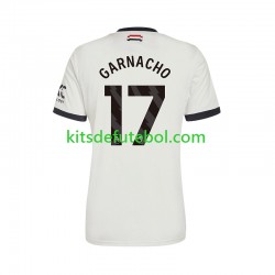 Camisola Manchester United GARNACHO 17 Homem Terceiro equipamento 2024-2025 Mangas Curtas
