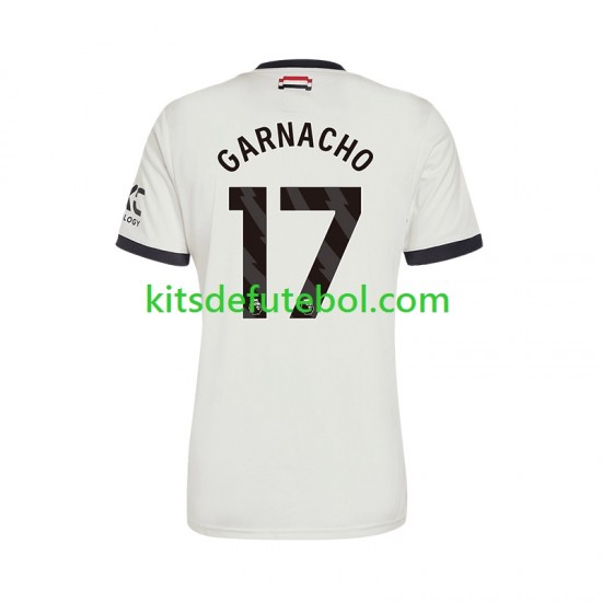 Camisola Manchester United GARNACHO 17 Homem Terceiro equipamento 2024-2025 Mangas Curtas