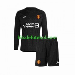 Camisola de Guarda-redes Manchester United Criança Terceiro equipamento 2023-2024 Mangas Compridas