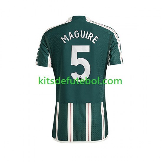 Camisola Manchester United Harry Maguire 5 Homem Equipamento alternativo 2023-2024 Mangas Curtas