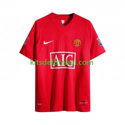 Camisola Retrô Manchester United Homem Equipamento principal 2007 Mangas Compridas