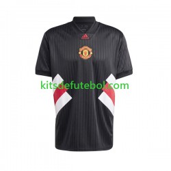 Camisola Retrô Manchester United Icon Homem Equipamento principal 2022-2023 Mangas Curtas