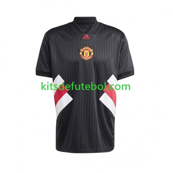 Camisola Retrô Manchester United Icon Homem Equipamento principal 2022-2023 Mangas Curtas
