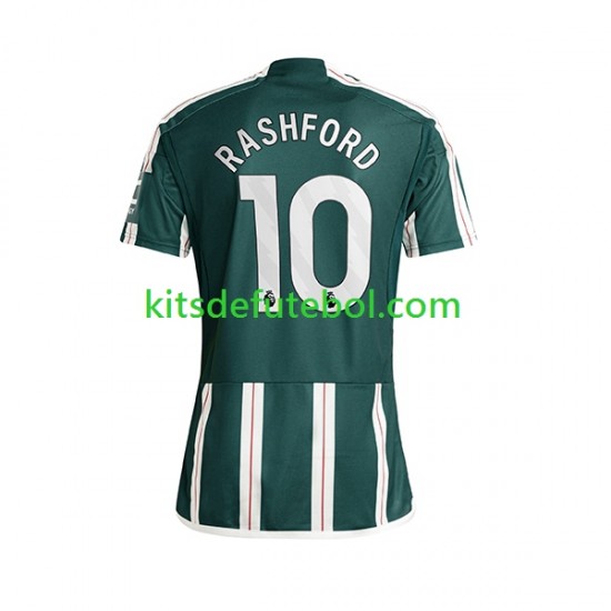 Camisola Manchester United Marcus Rashford 10 Homem Equipamento alternativo 2023-2024 Mangas Curtas