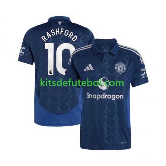 Camisola Manchester United Marcus Rashford 10 Homem Equipamento alternativo 2024-2025 Mangas Curtas
