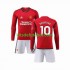 Camisola Manchester United Marcus Rashford 10 Criança Equipamento principal 2023-2024 Mangas Compridas