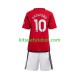 Camisola Manchester United Marcus Rashford 10 Criança Equipamento principal 2023-2024 Mangas Curtas