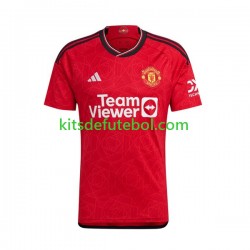 Camisola Manchester United Mount 7 Criança Equipamento principal 2023-2024 Mangas Curtas