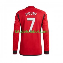 Camisola Manchester United Mount 7 Homem Equipamento principal 2023-2024 Mangas Compridas