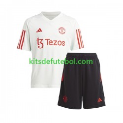 Manchester United Branco Camisola e calções de treino 2023-2024