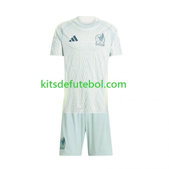 Camisola Seleção da Mexicana Copa America Criança Equipamento alternativo 2024 Mangas Curtas