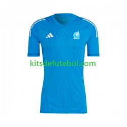 Camisola de Guarda-redes Seleção da Mexicana Homem Equipamento alternativo 2022 Mangas Curtas