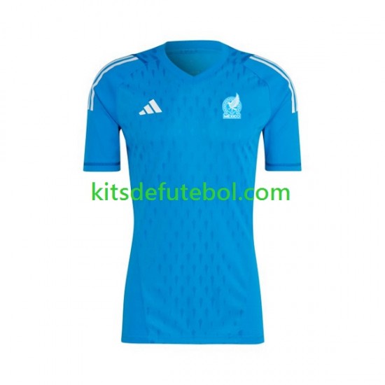Camisola de Guarda-redes Seleção da Mexicana Homem Equipamento alternativo 2022 Mangas Curtas