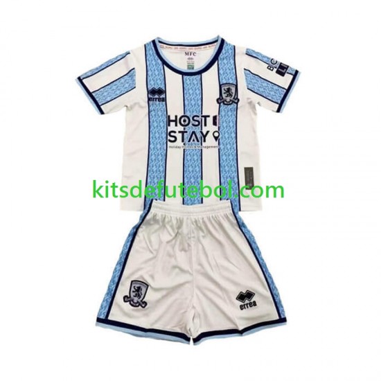 Camisola Middlesbrough Criança Equipamento alternativo 2024-2025 Mangas Curtas