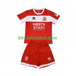 Camisola Middlesbrough Criança Equipamento principal 2024-2025 Mangas Curtas