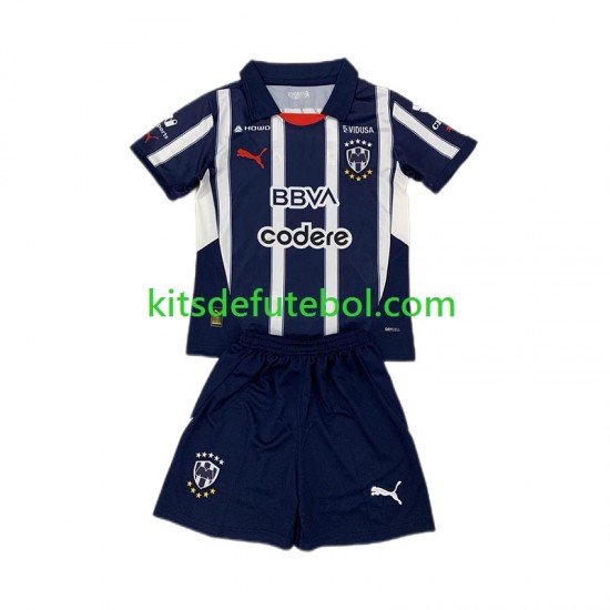 Camisola Monterrey Criança Equipamento principal 2024-2025 Mangas Curtas